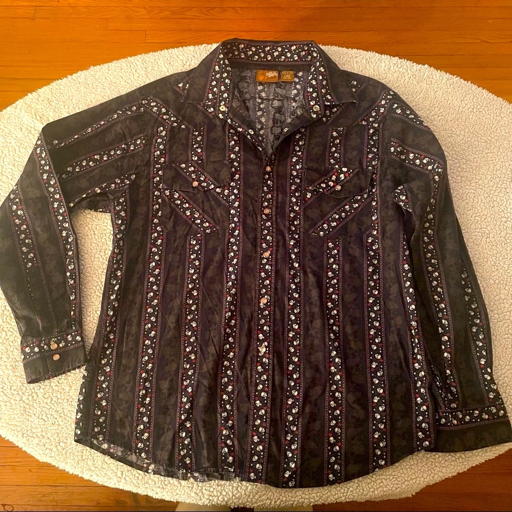 Unique Skull Snap Shirt